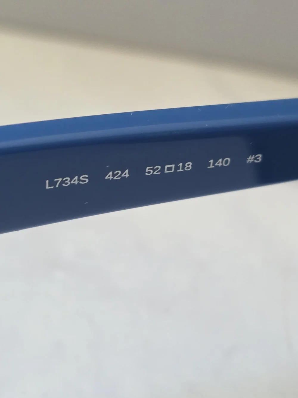 Lacoste L734S Blue Mirror Sunglasses Navy Blue Sport Frame